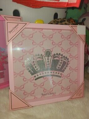 Juicy Couture Wall Art 🎀 Crown & Bows Shadow Box 🎀